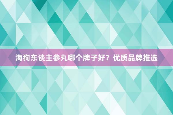 海狗东谈主参丸哪个牌子好？优质品牌推选